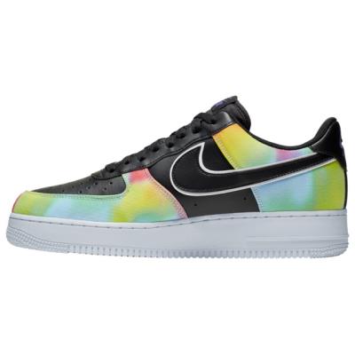 Nike Kosárlabda Cipő Férfi Air Force 1 Low Fekete/Színes/Fehér/Lila,XDW09643